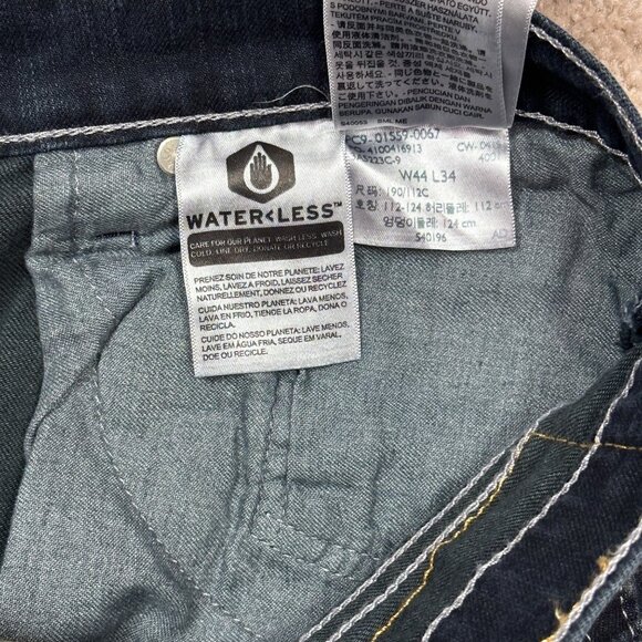 Levi’s 559 Men’s Relaxed Straight Jeans Stretch Dark Wash 44x34 Y2K Style NWT - Picture 10 of 11